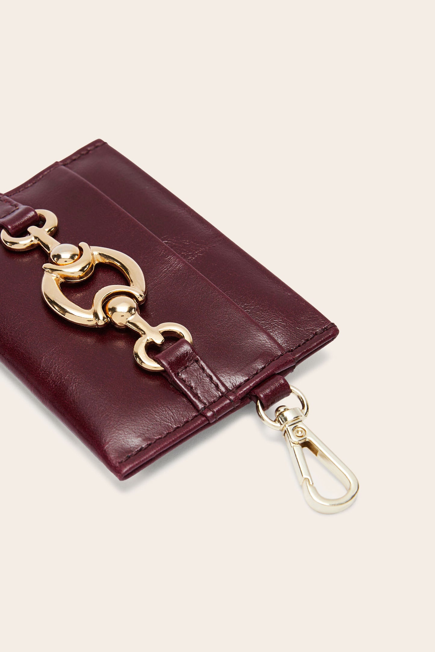 Addison burgundy card holder