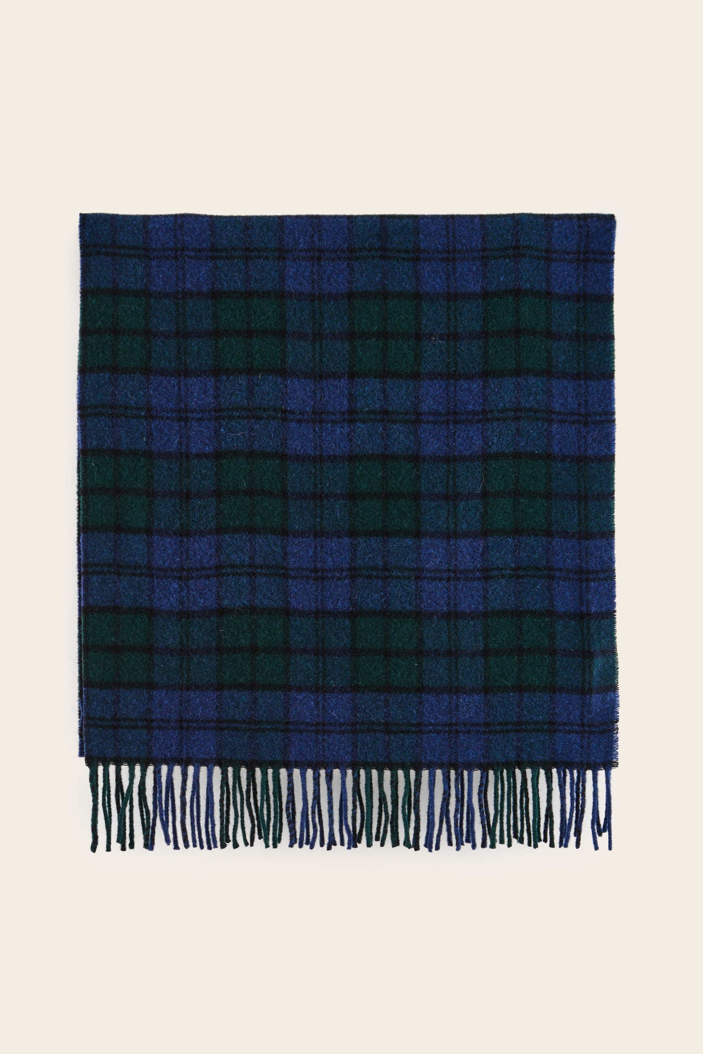 Écharpe Public tartan bleu et vert