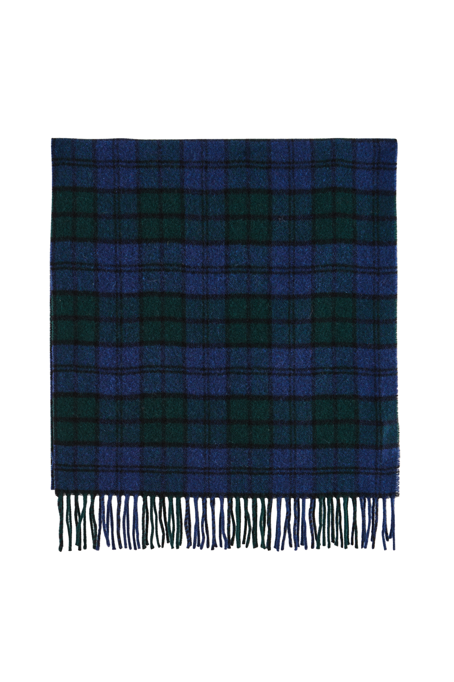 Écharpe Public tartan bleu et vert