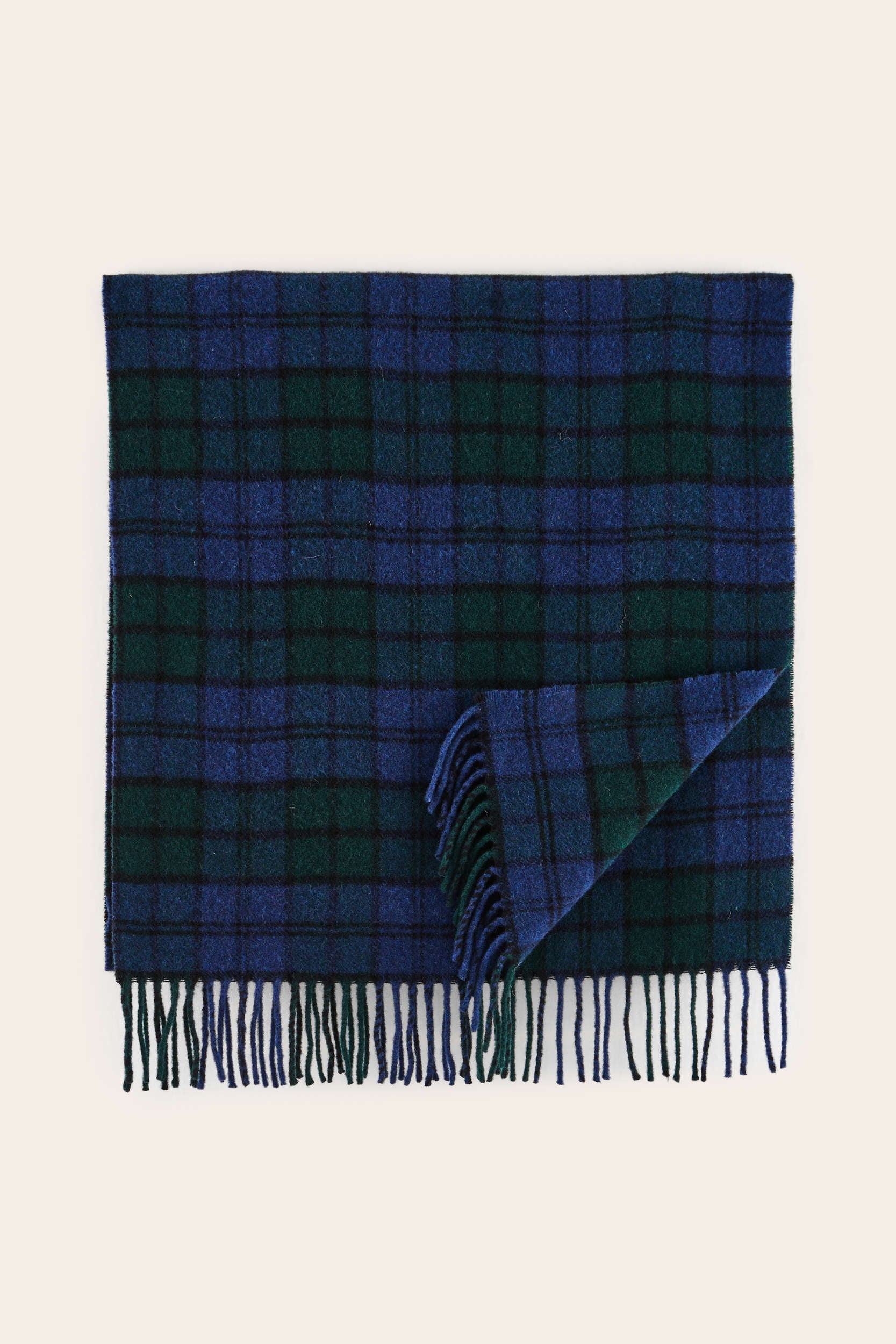 Scarf Public tartan blue and green