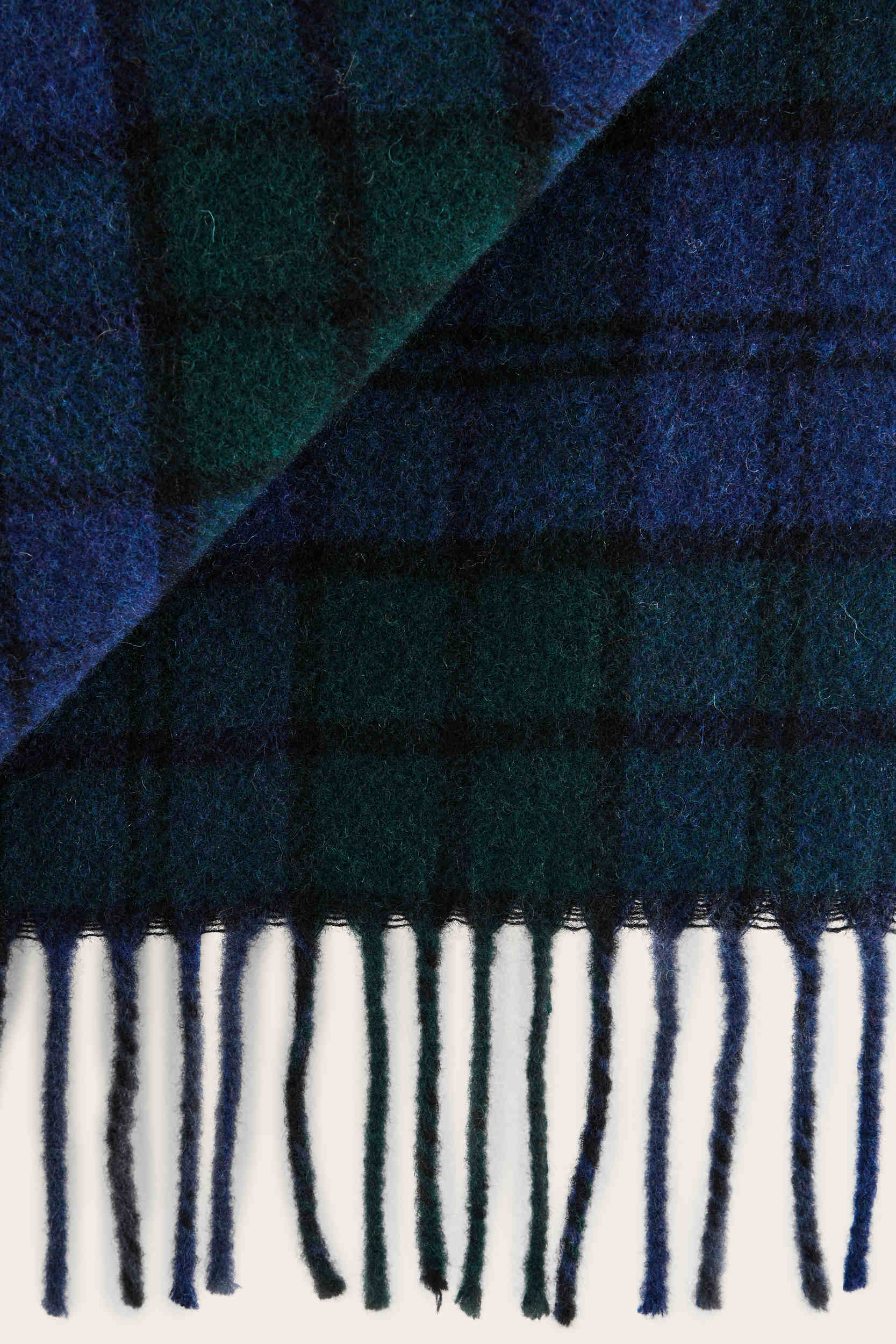 Scarf Public tartan blue and green