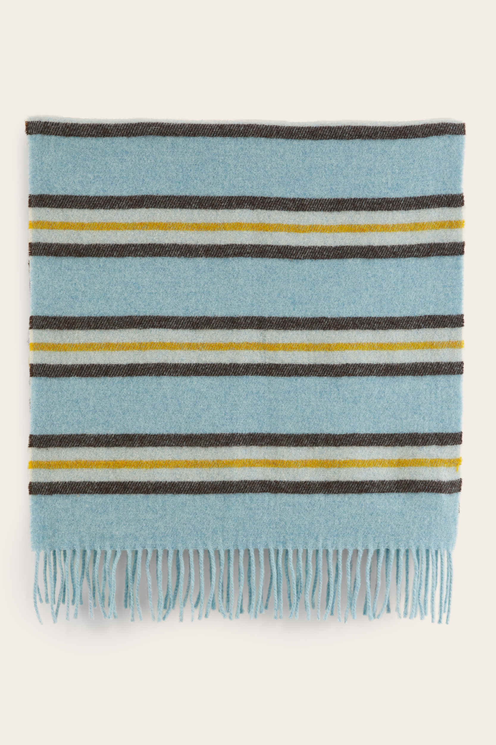 Scarf Public stripes yellow and blue
