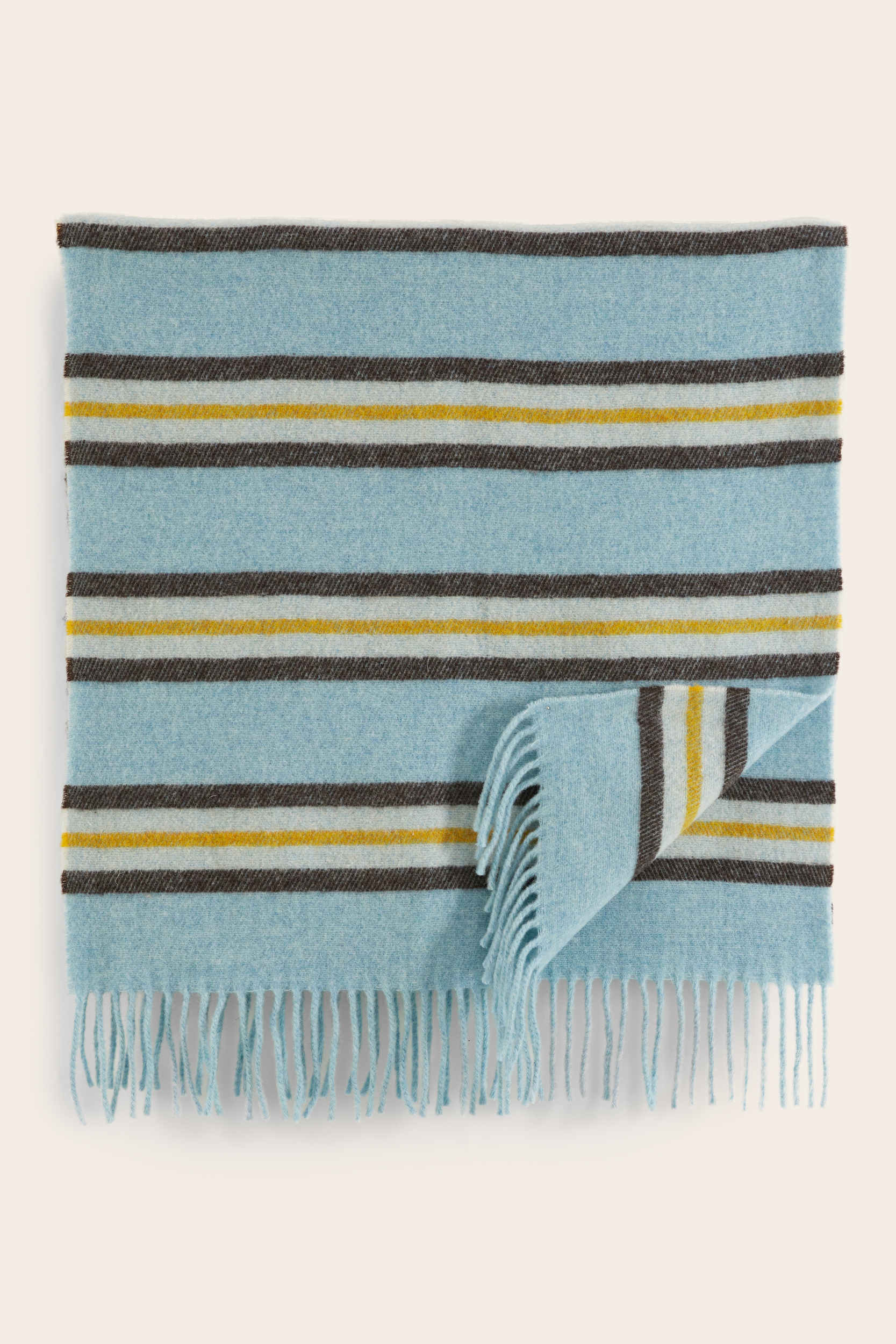 Scarf Public stripes yellow and blue