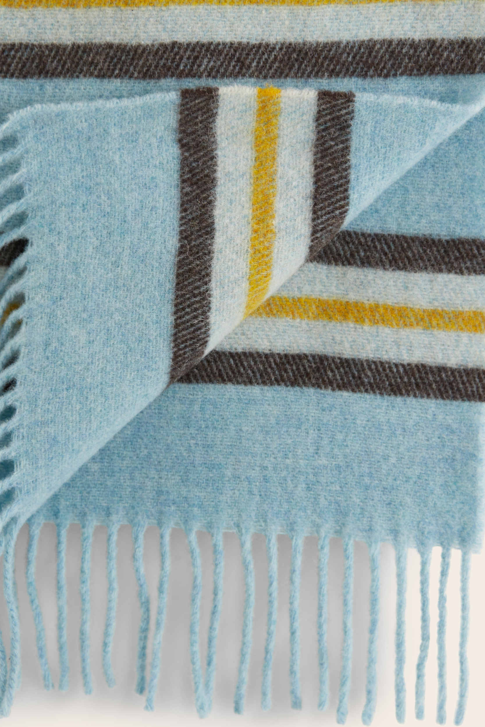 Scarf Public stripes yellow and blue
