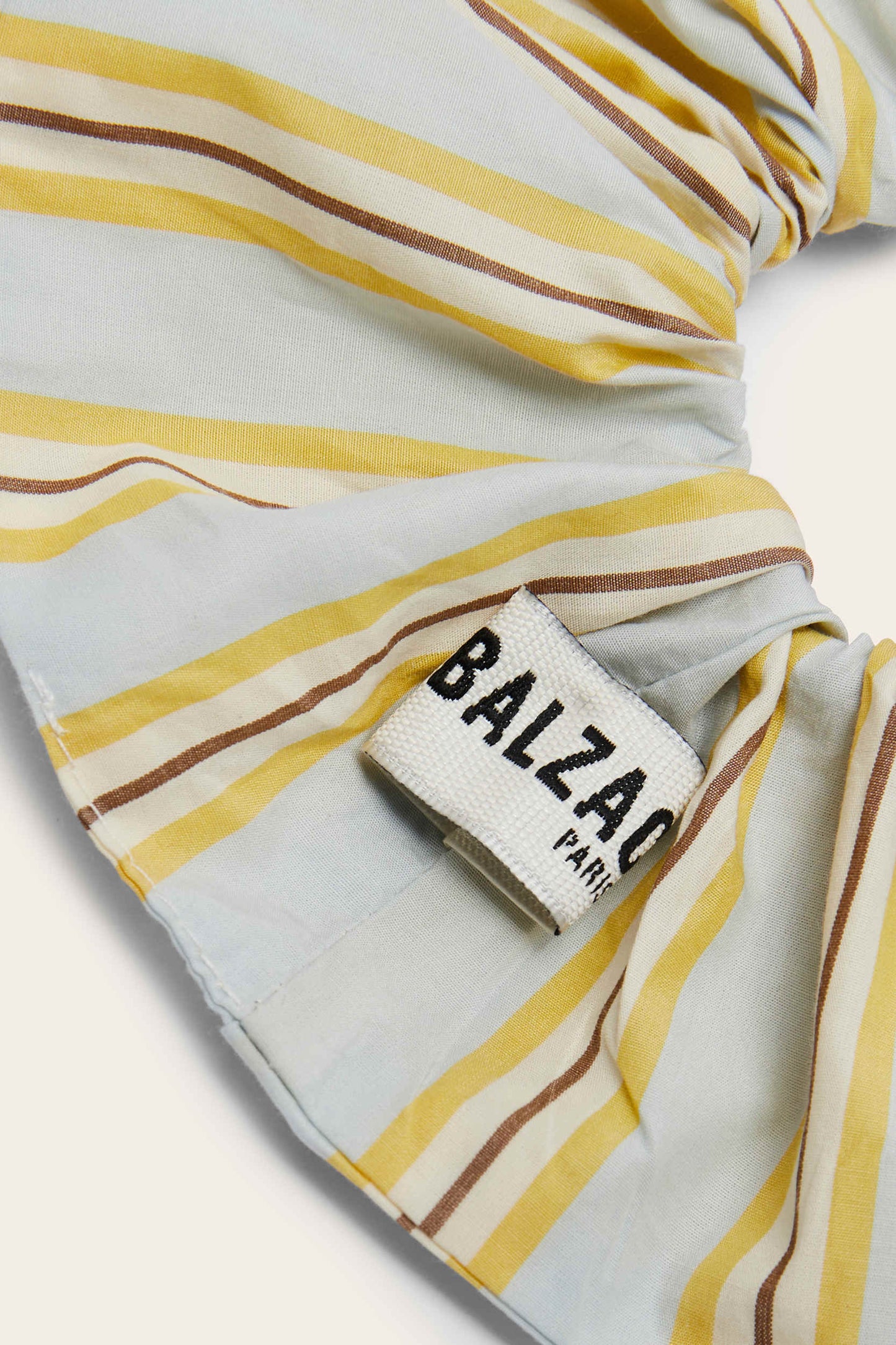 Chouchou Billy rayure bleu et jaune