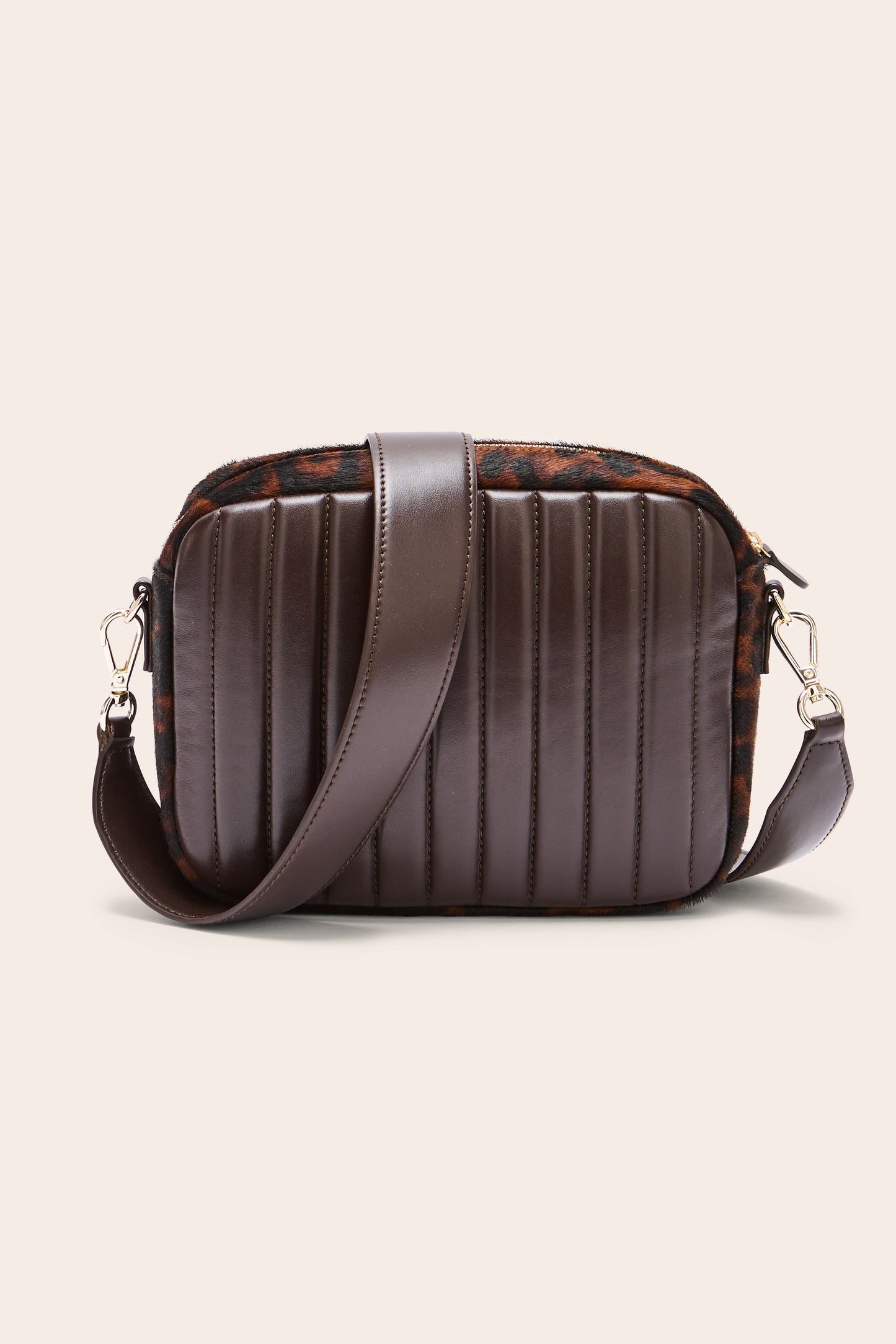 Sac César pony léopard fauve