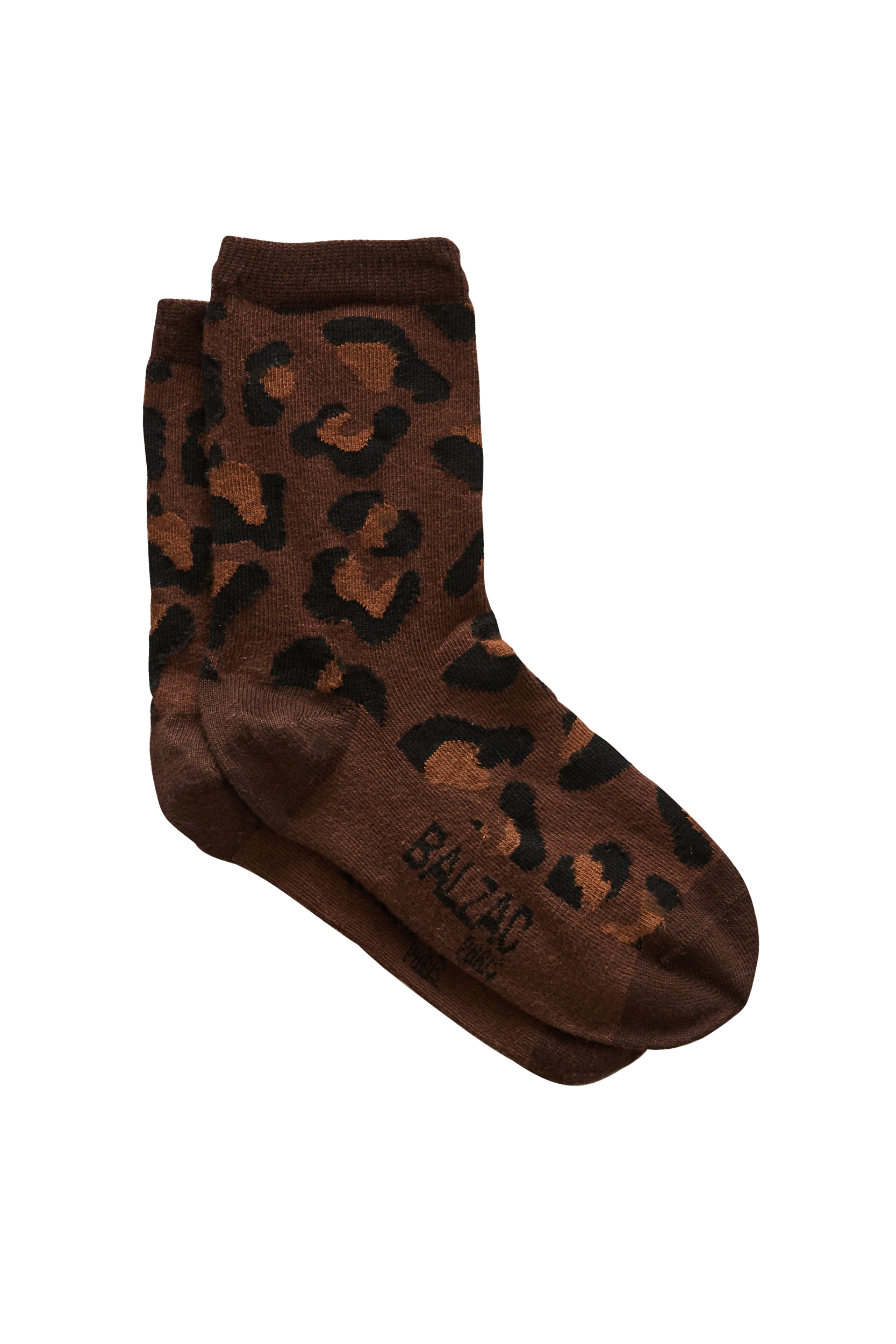 Sock Léo leopard tawny
