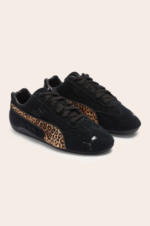 Black and leopard Speedcat sneakers - Puma X Courir X Balzac Paris