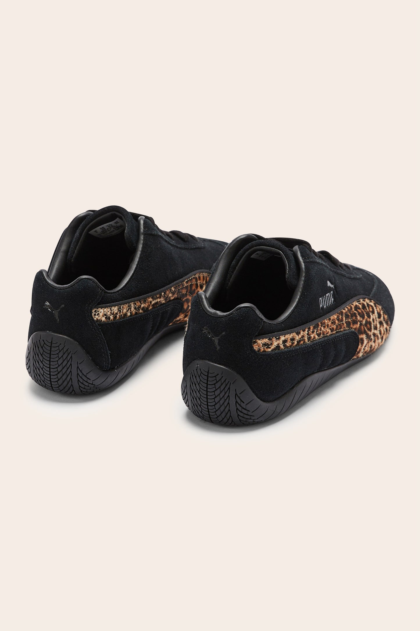 Black and leopard Speedcat sneakers - Puma X Courir X Balzac Paris