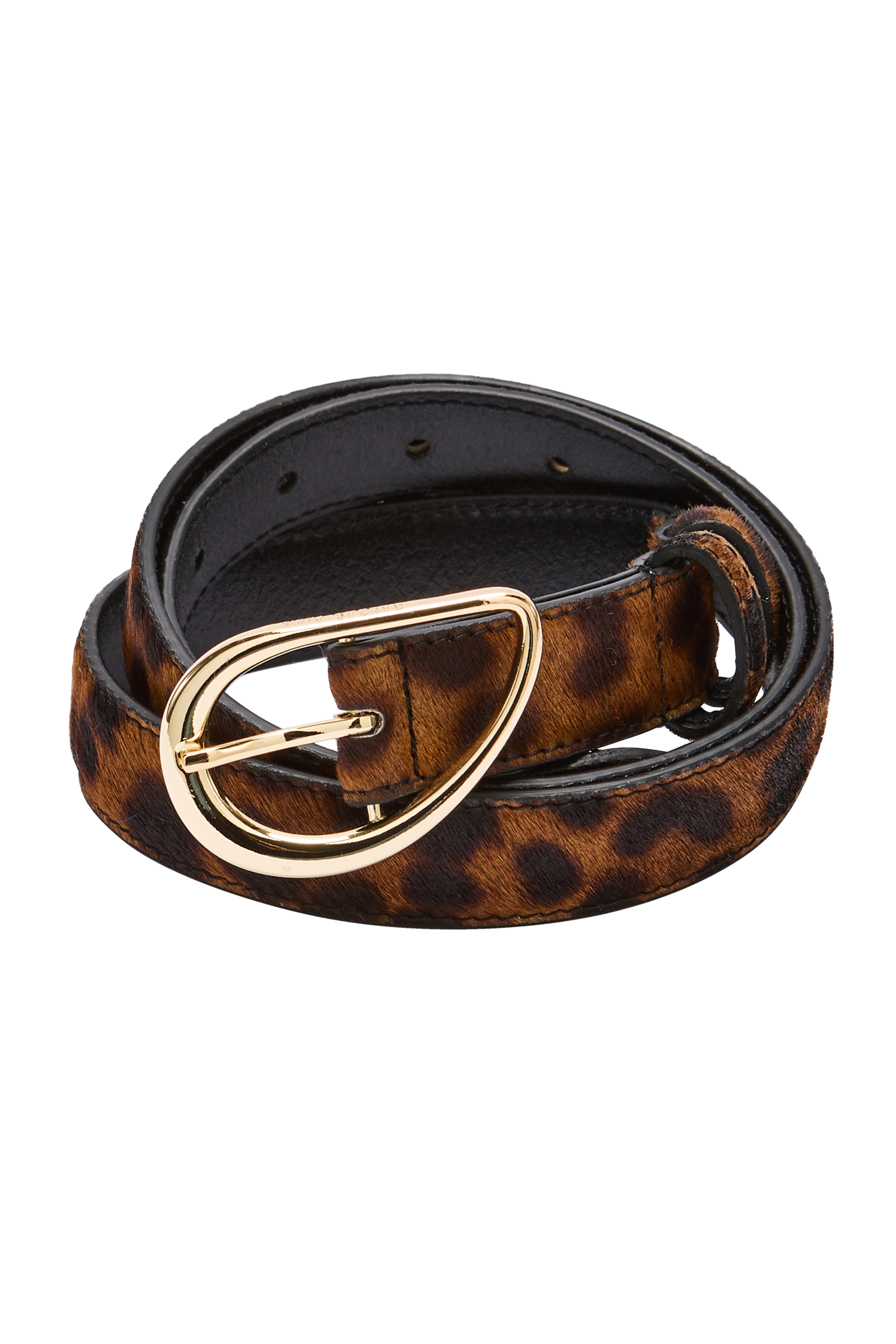 Ceinture Basma pony léopard fauve