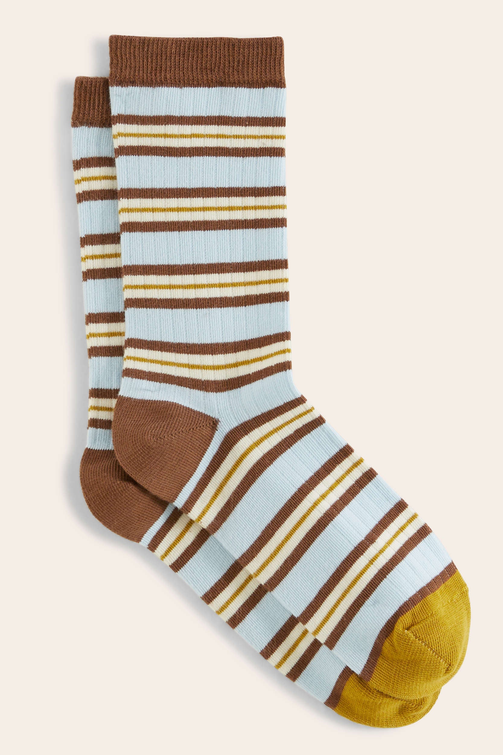 Socks Ella stripes yellow and blue
