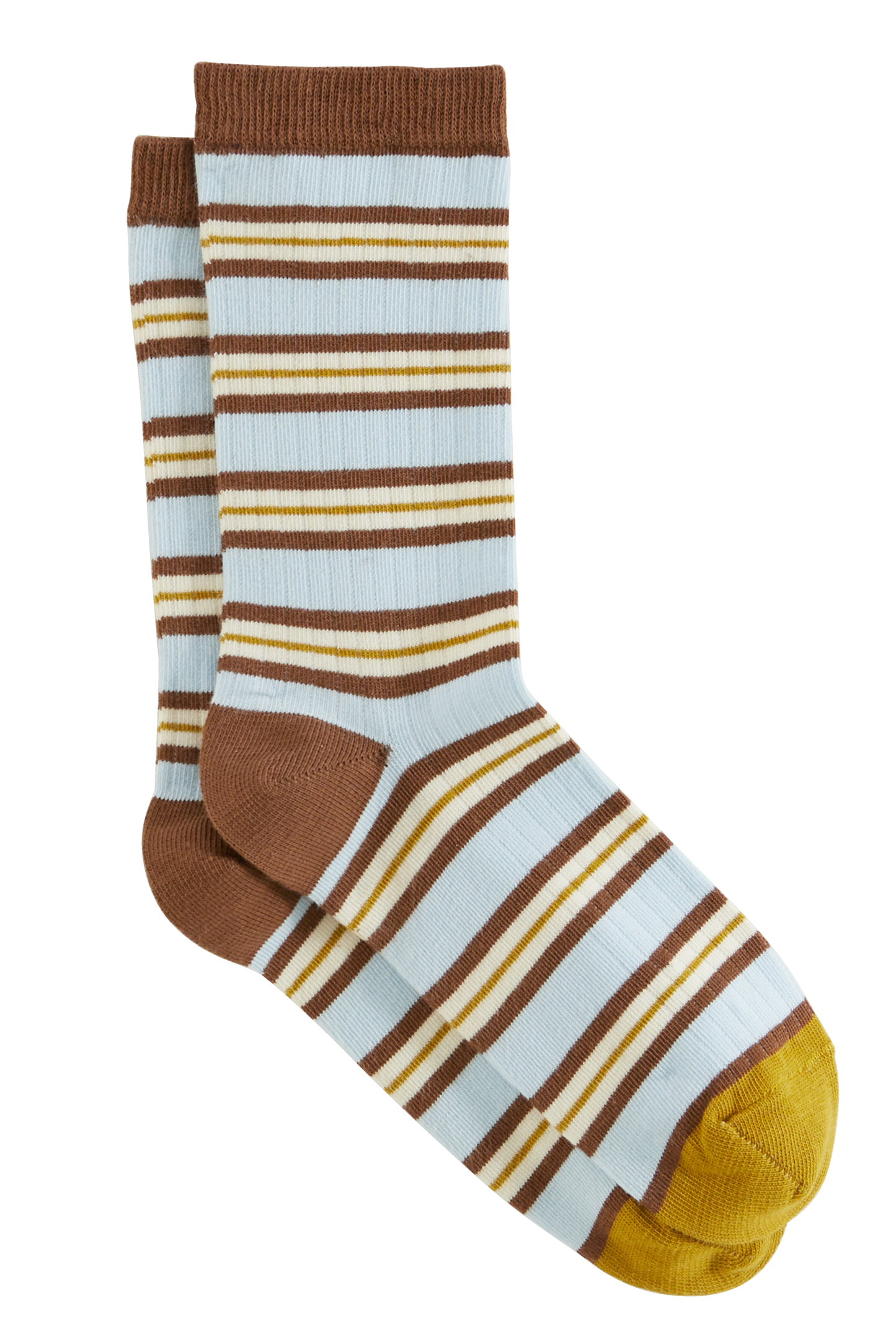 Ella socks, yellow and blue stripes