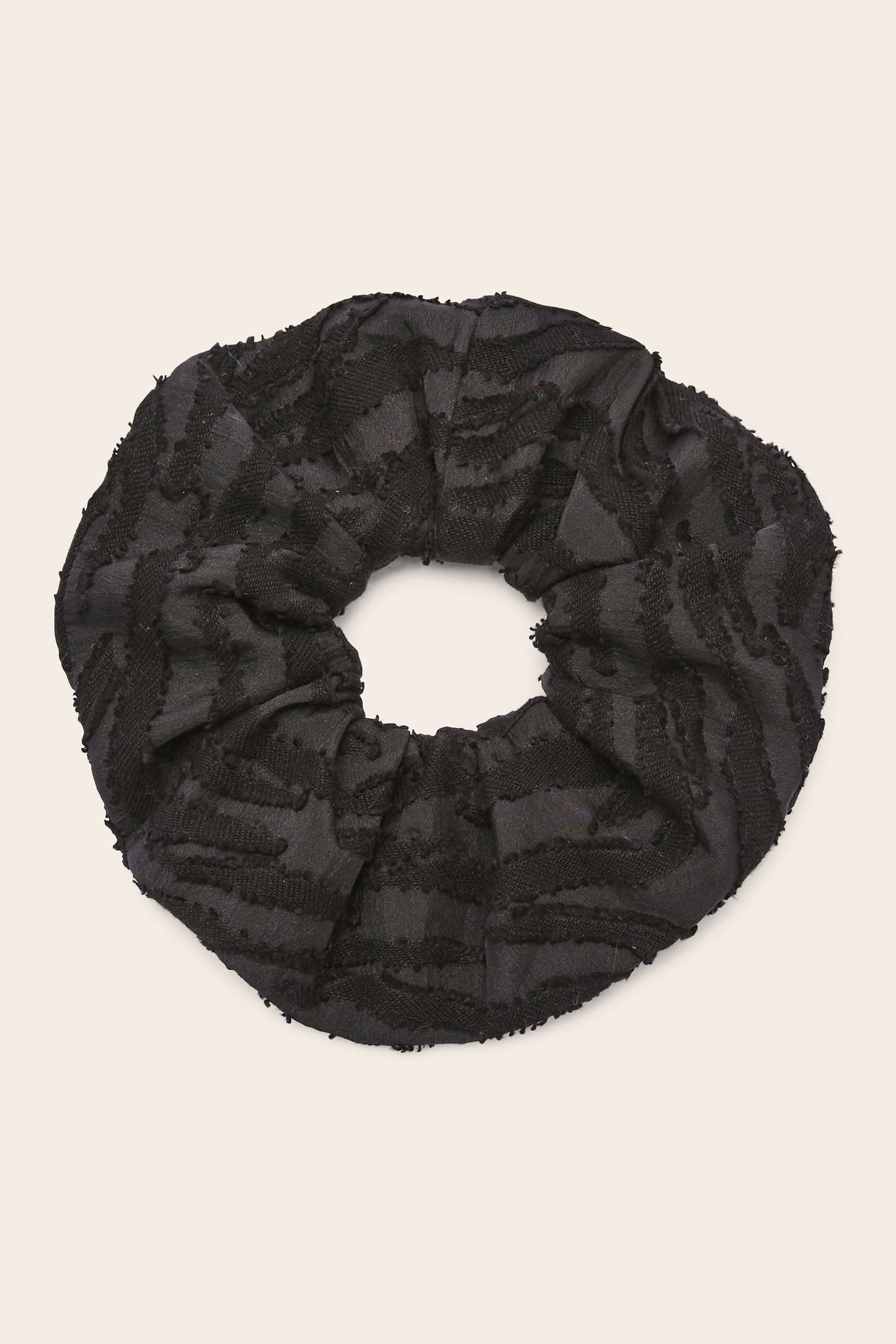 Billy XL black zebra scrunchie