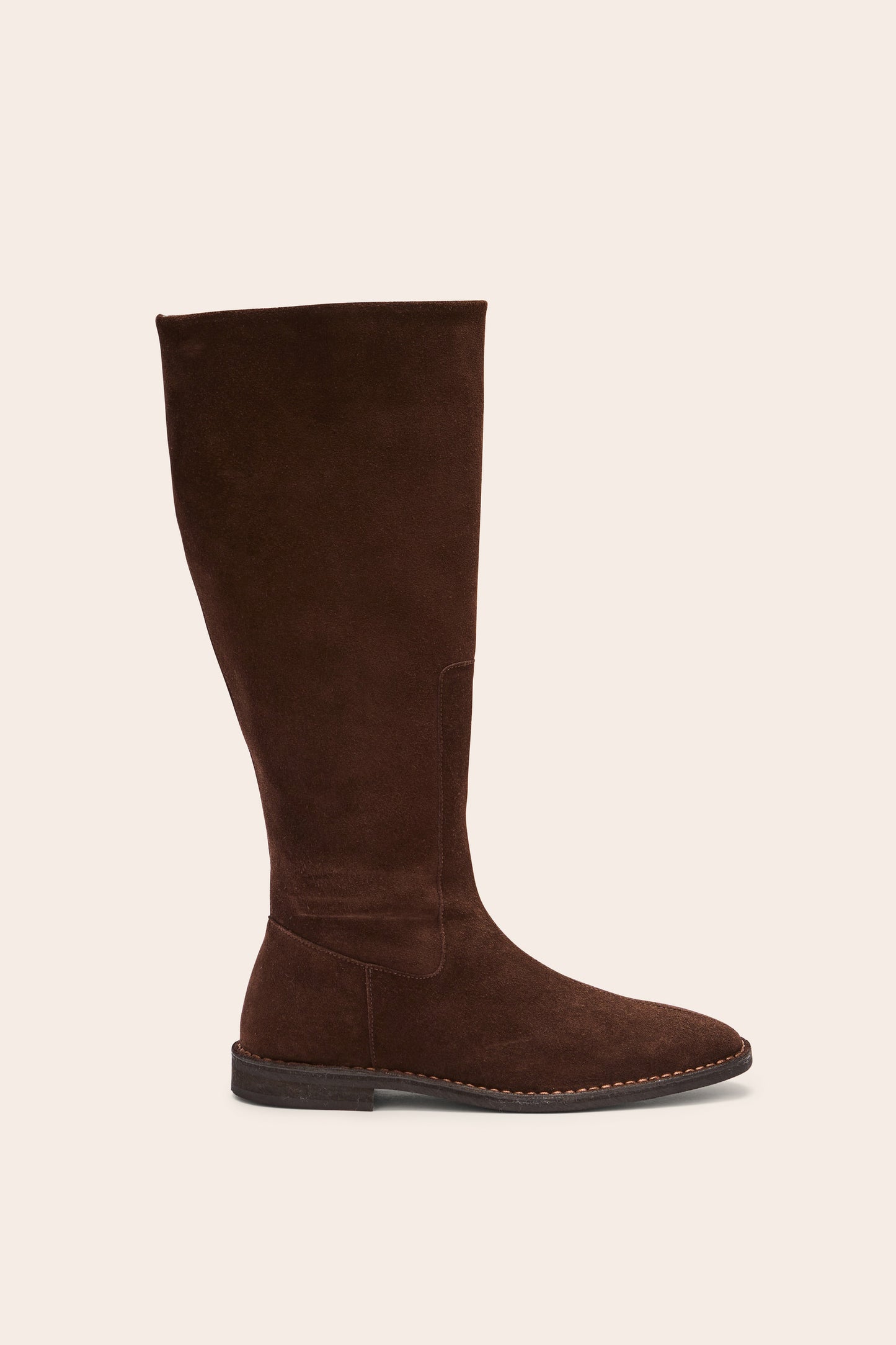 Bottes Léona croûte de cuir moka