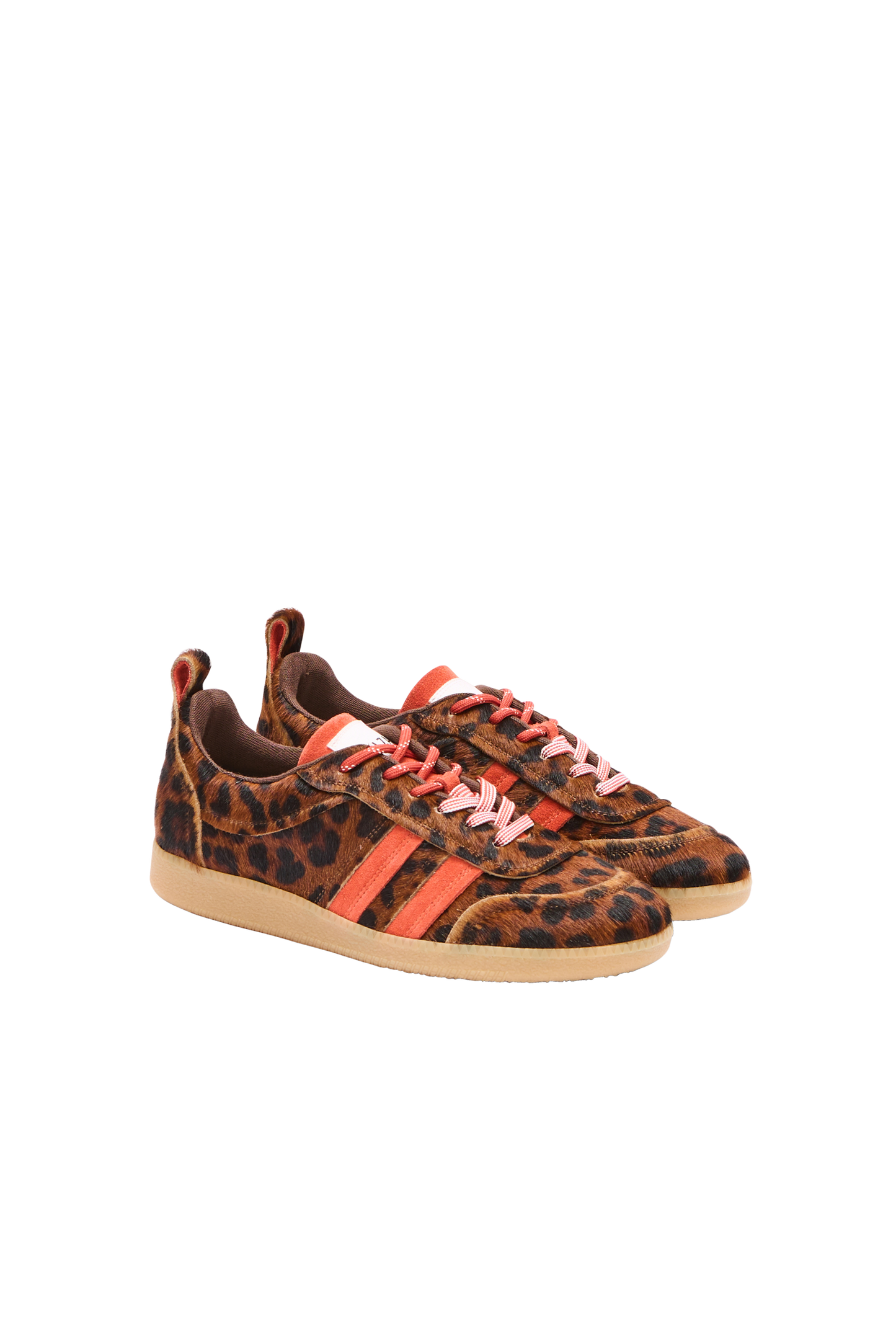 Baskets Quinn pony léopard fauve