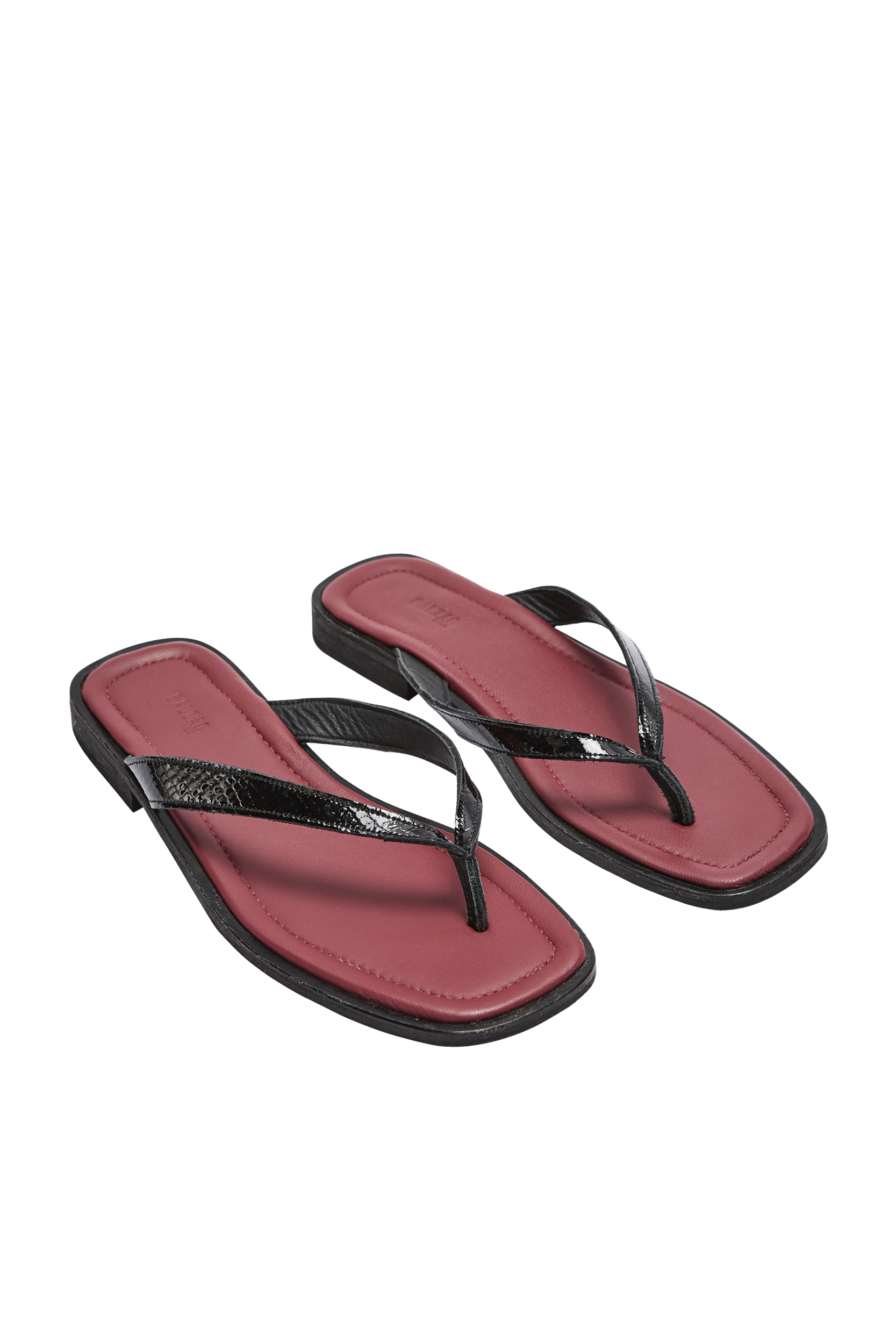 Tong Martina embossed patent black