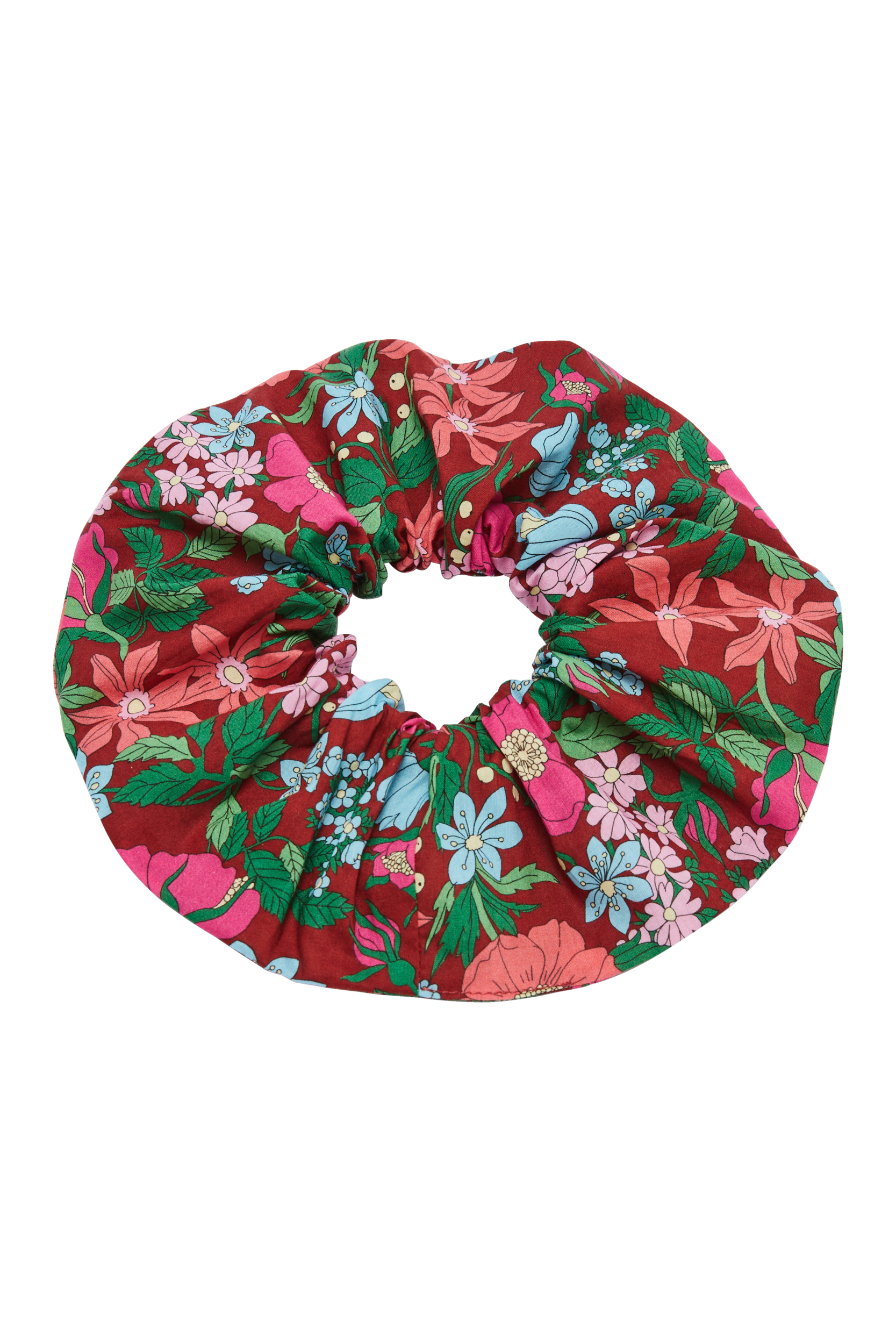 Scrunchie Billy XL printed Liberty pink and burgundy