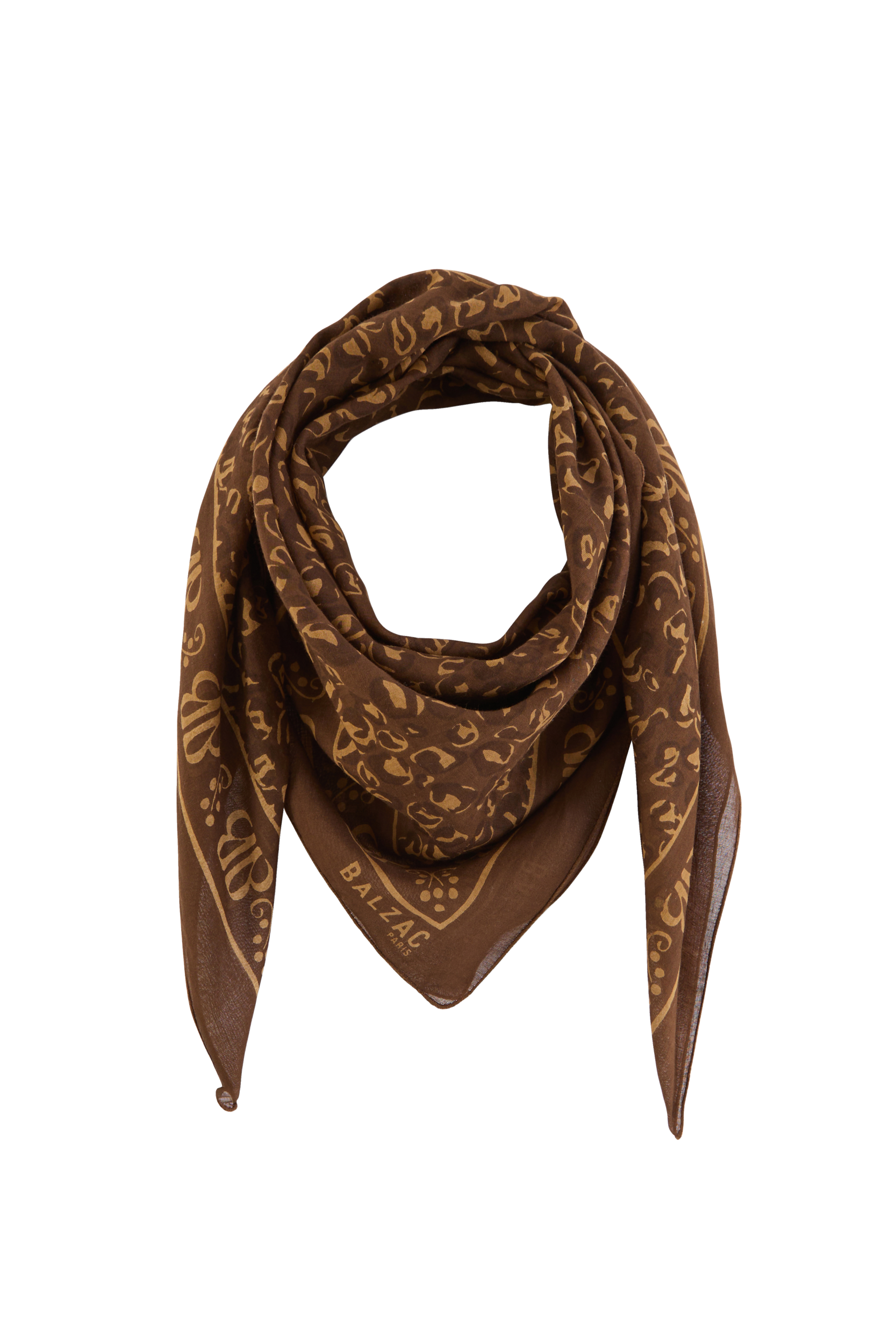 Scarf Johanna chocolate
