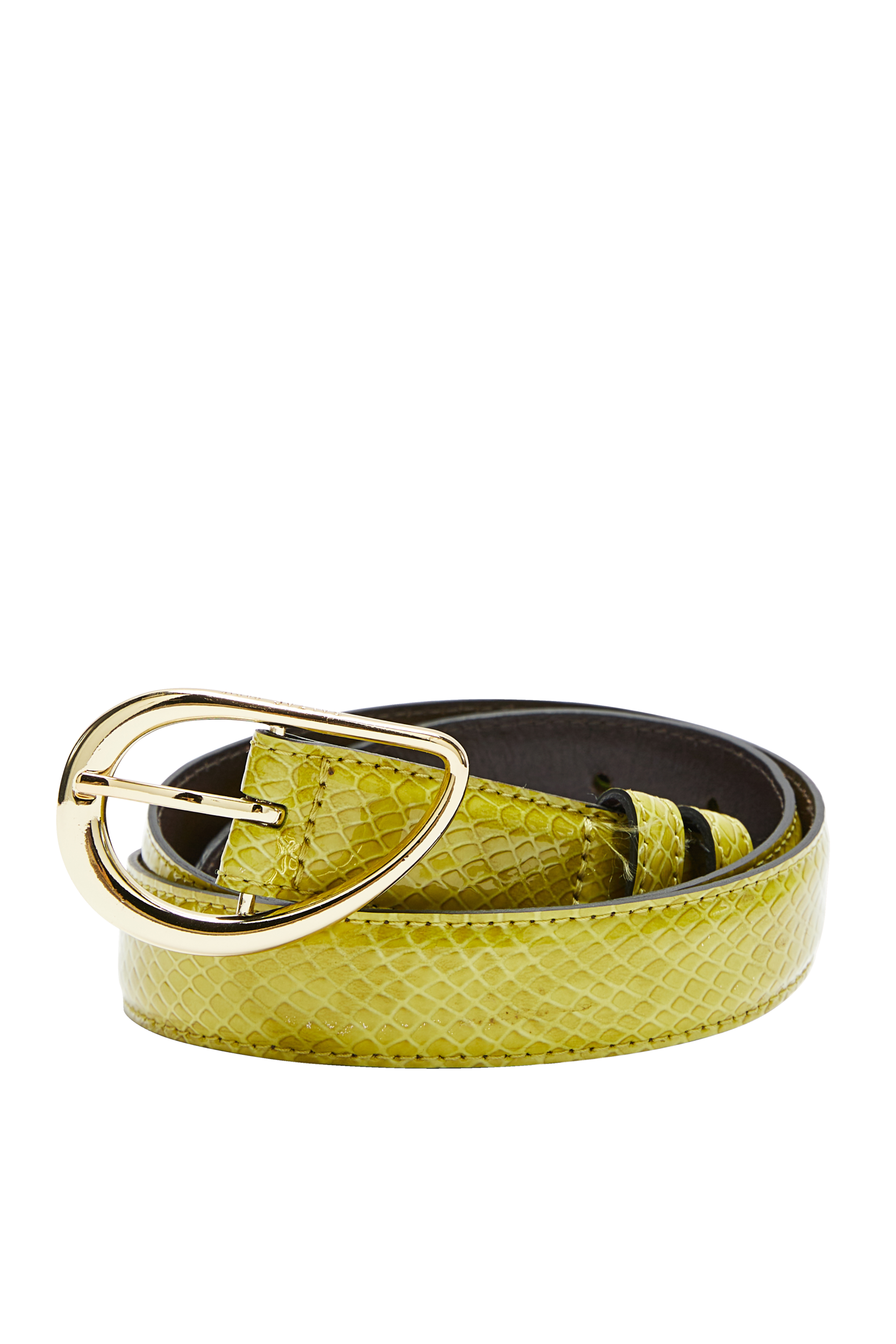 Belt Basma patent embossed anis