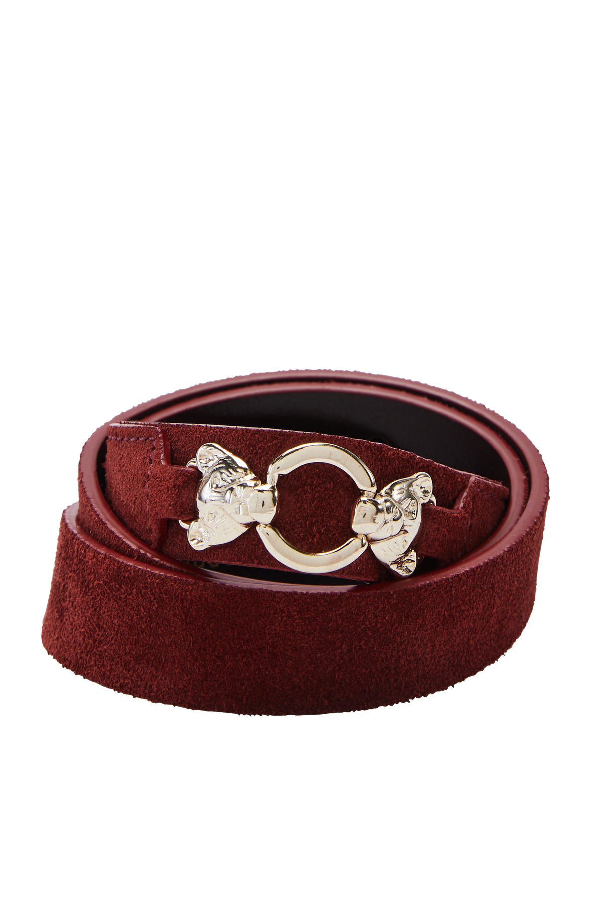 Malo split leather belt in cognac