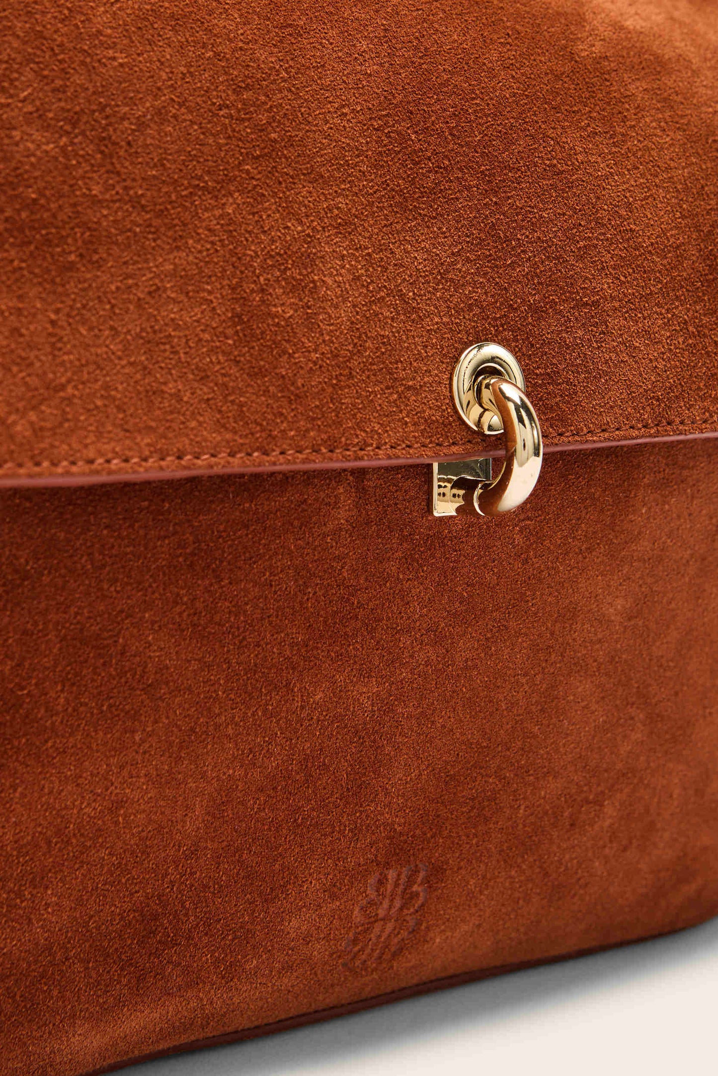 Sac Gala croûte de cuir brique