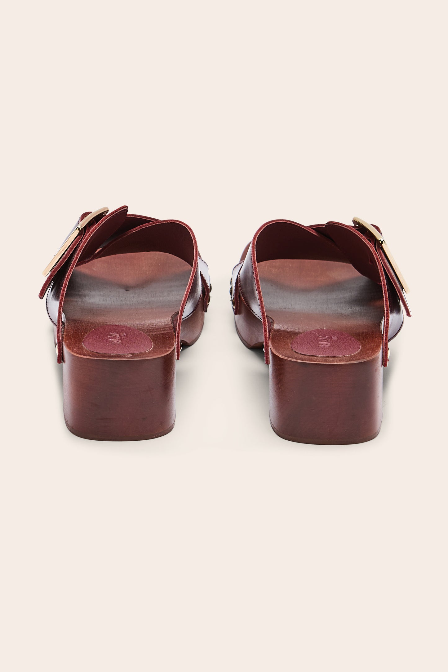 Burgundy Janis clogs