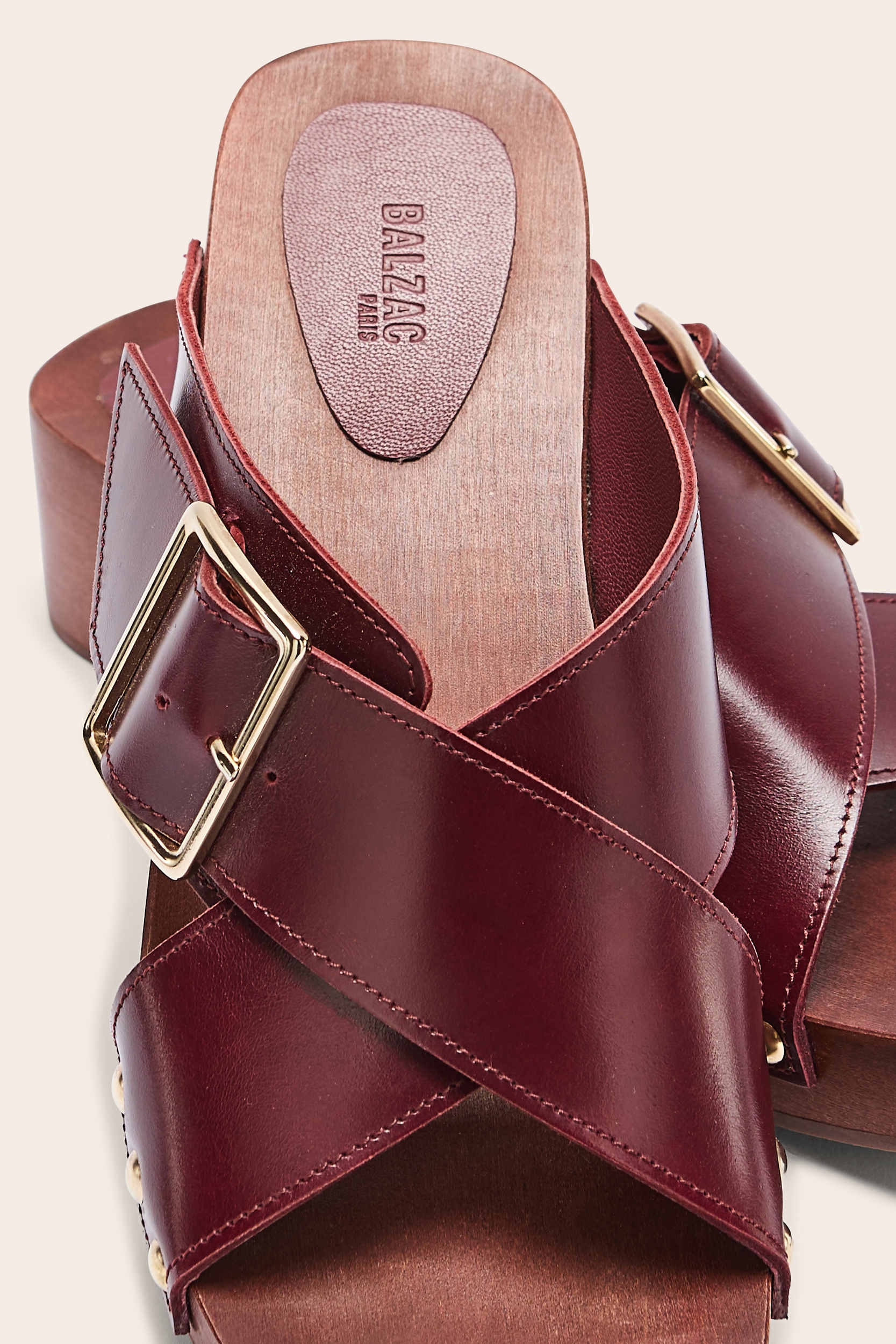 Sabots Janis burgundy