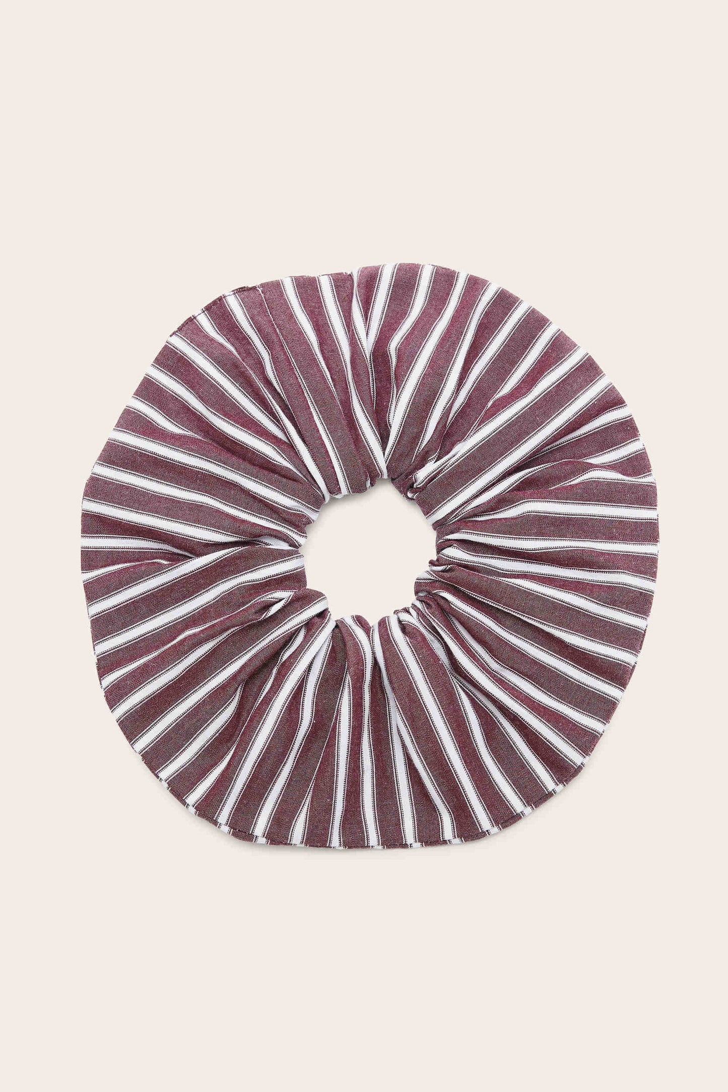 Billy XL scrunchie plum stripes