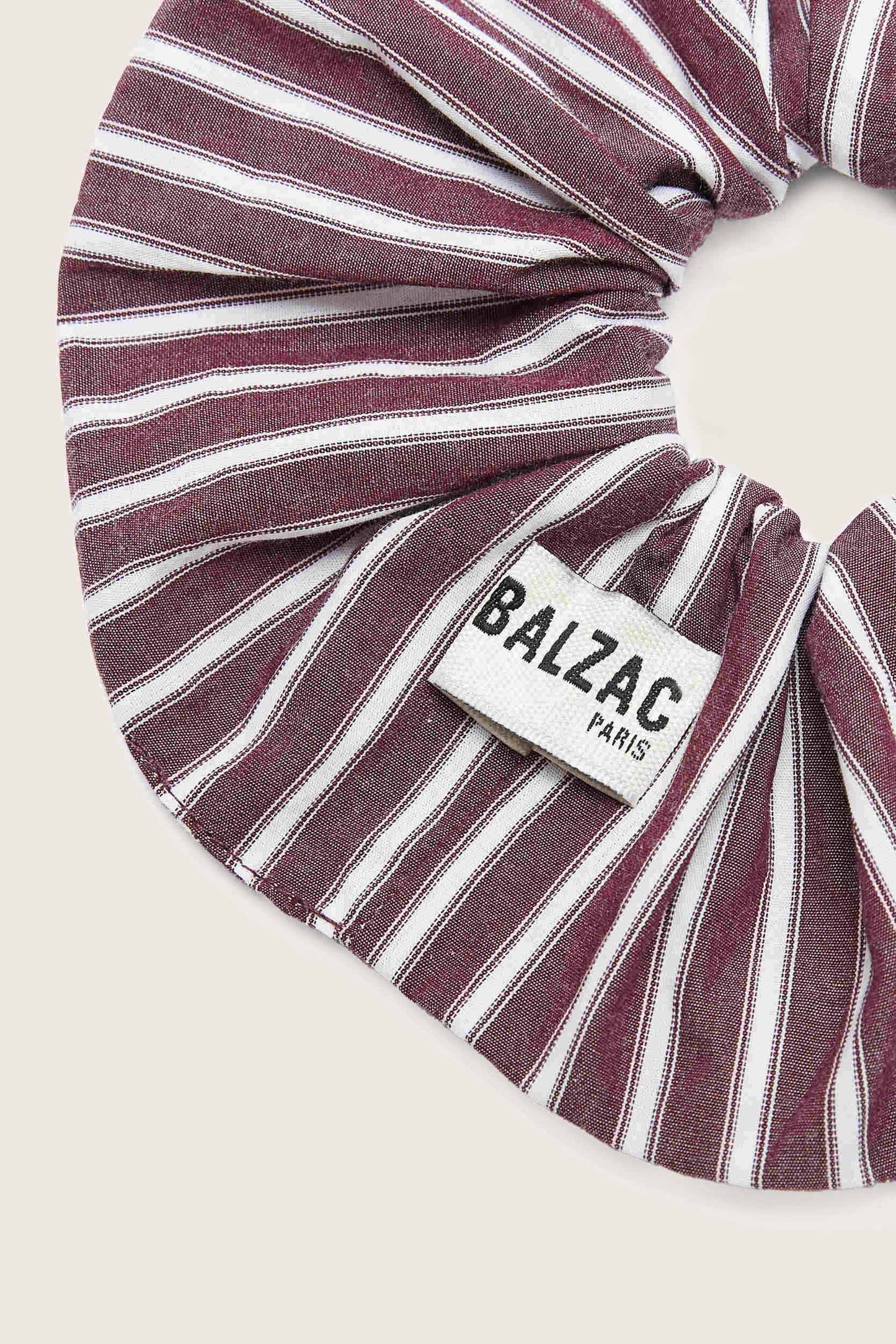 Billy XL scrunchie plum stripes