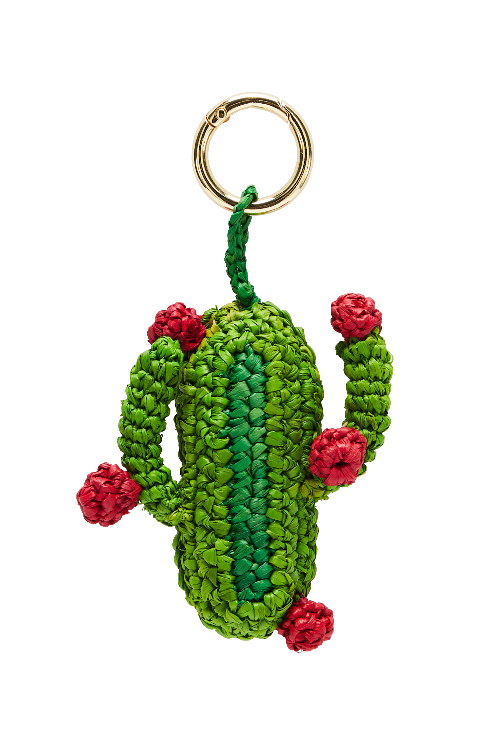 Keyring Cactus raffia