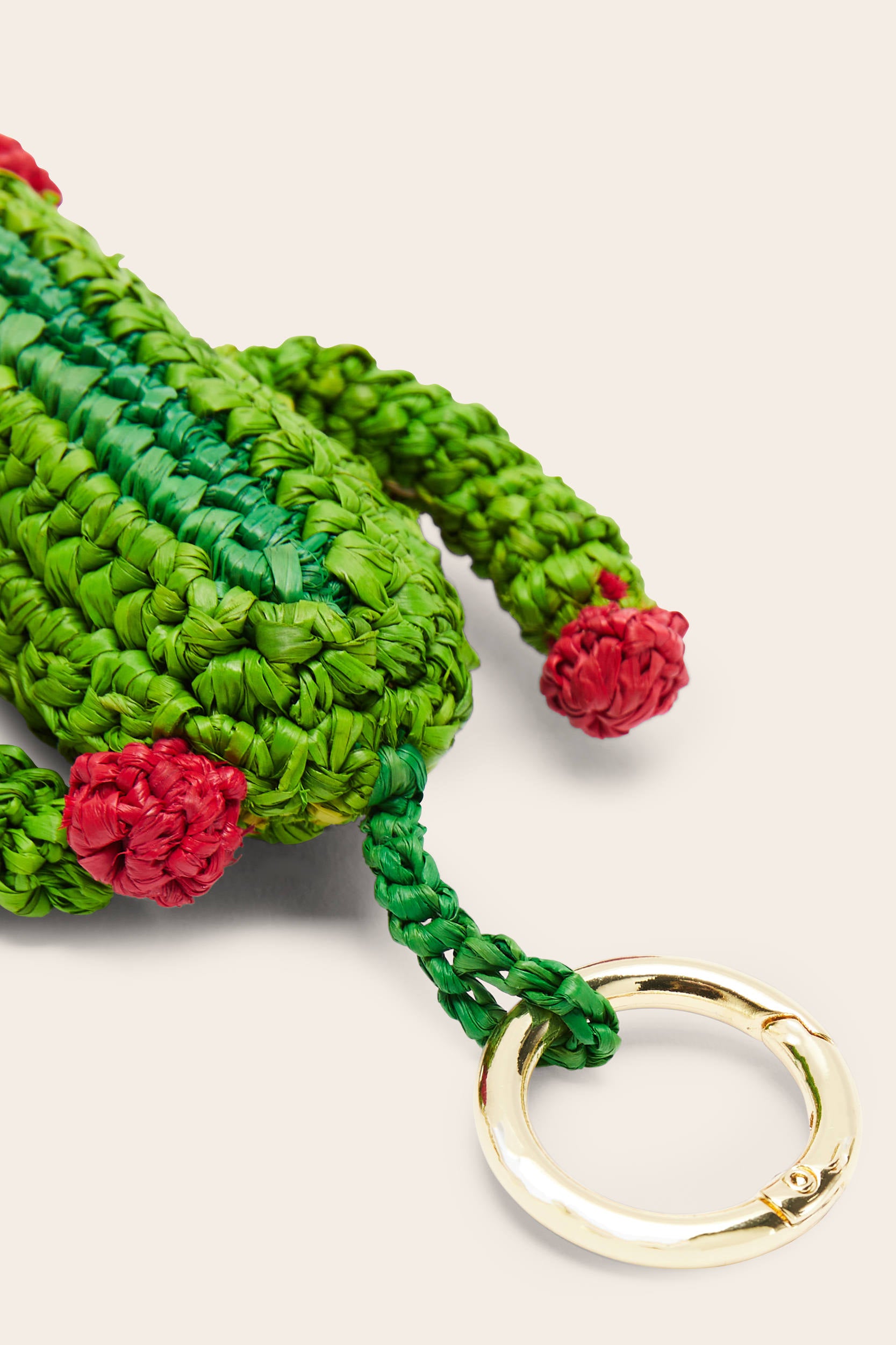 Keyring Cactus raffia
