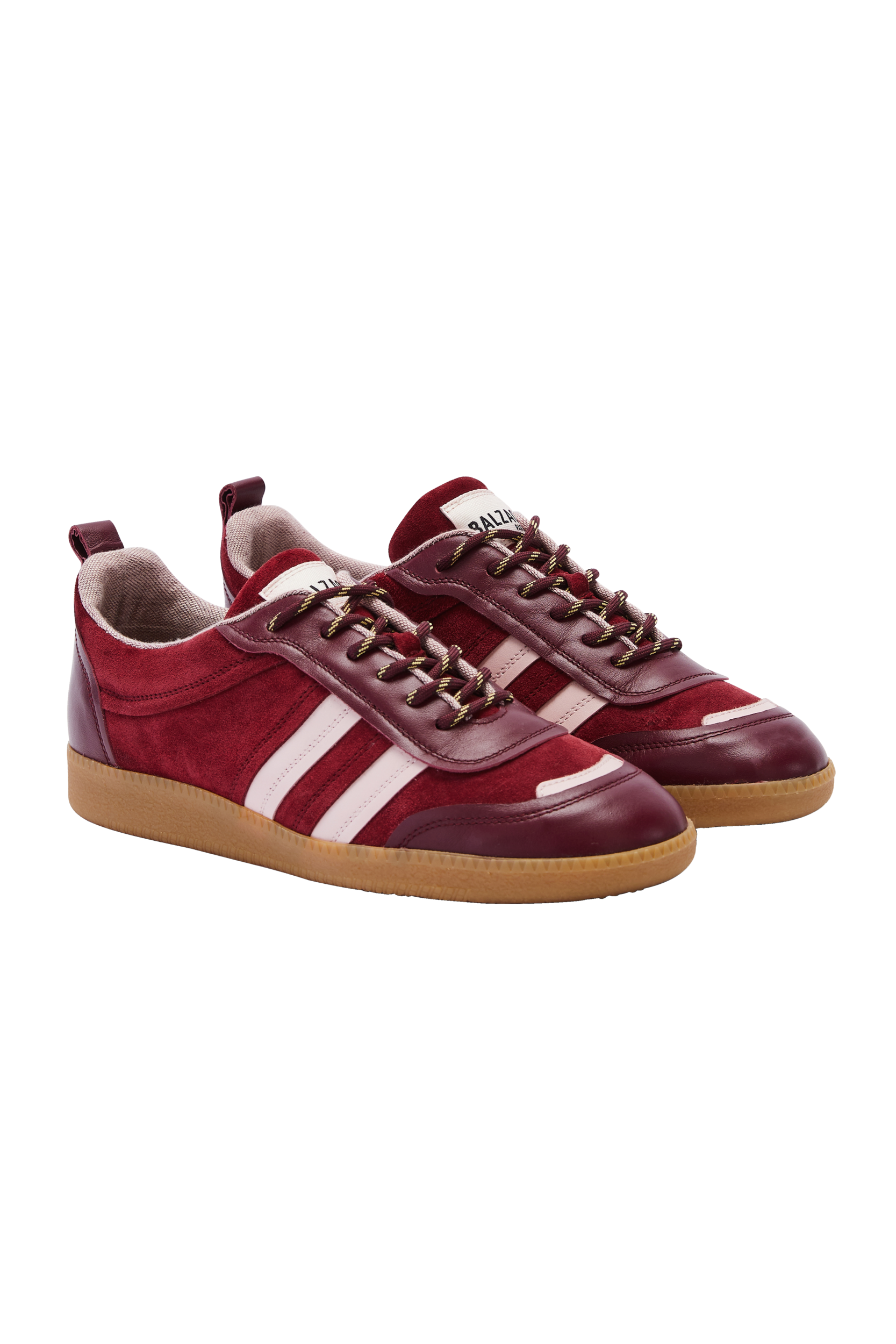 Sneakers Quinn burgundy and pink pale