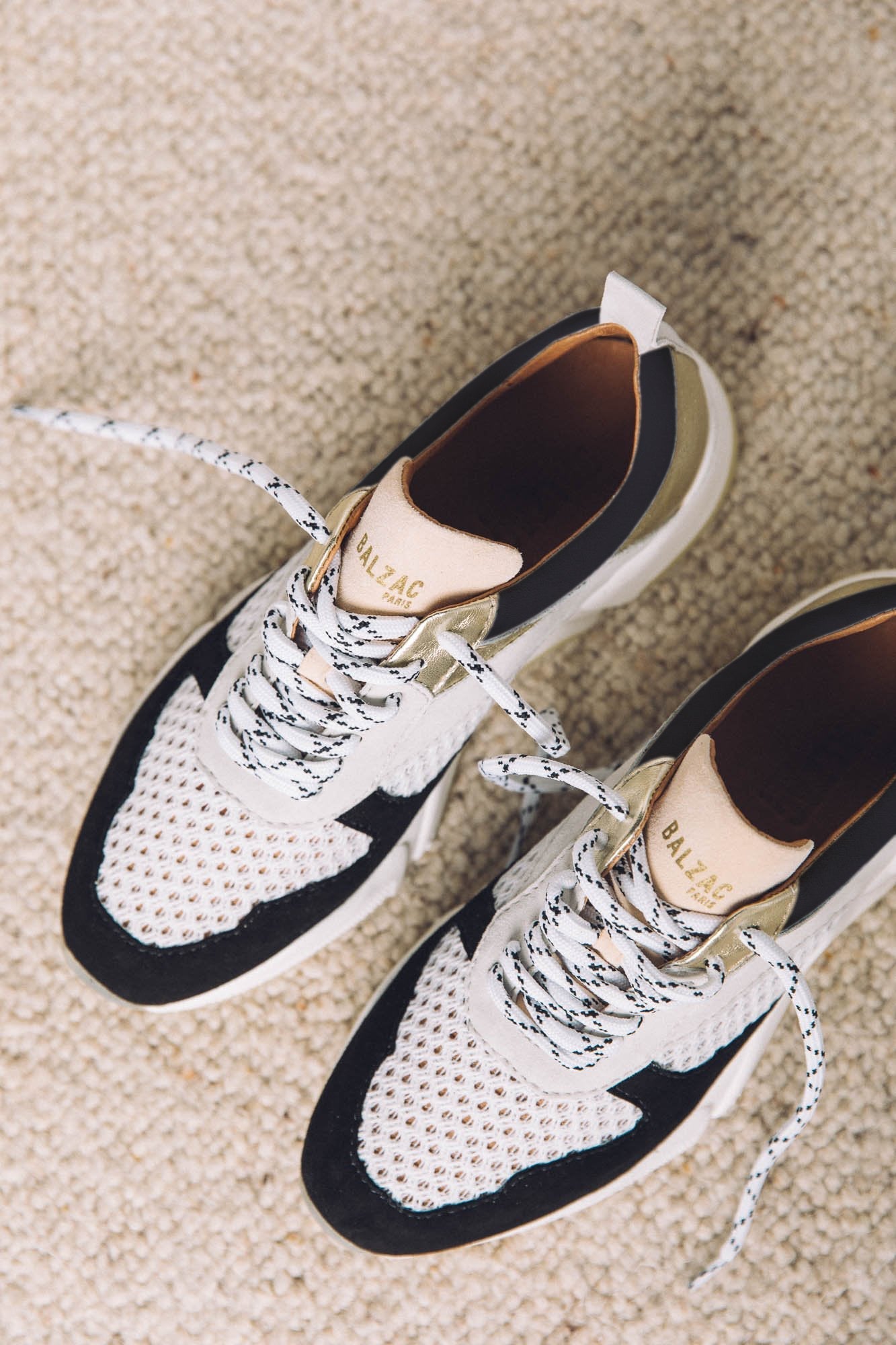 Sneakers Fédor black and gold