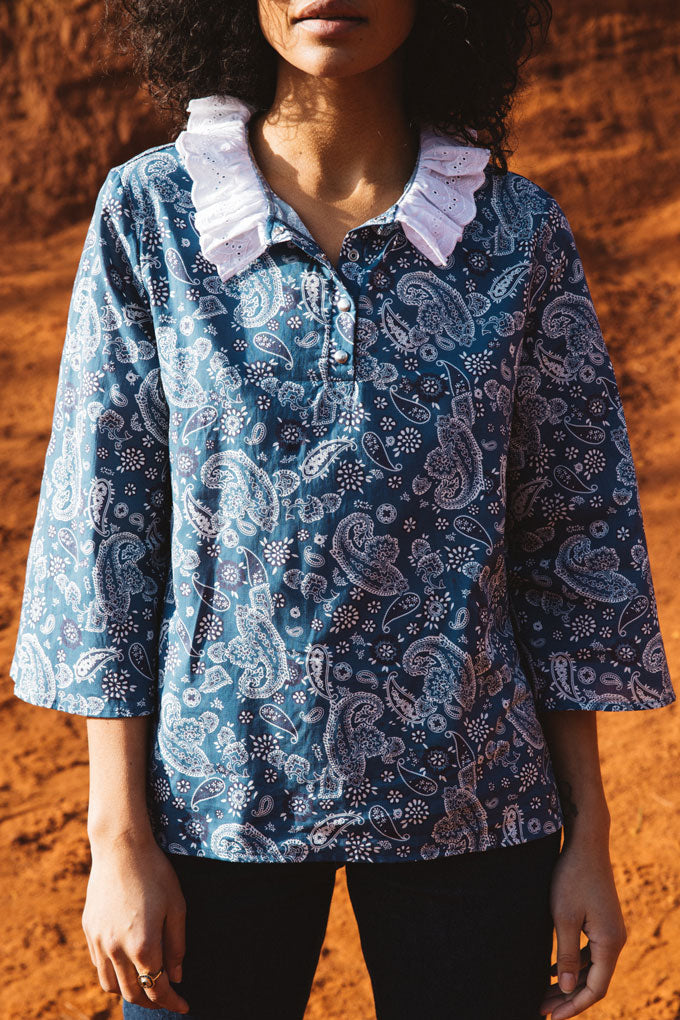 Bandana print Adventure blouse