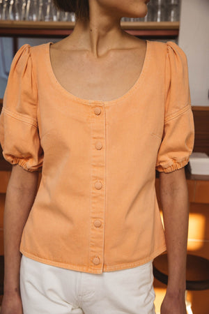 Apricot Romance blouse