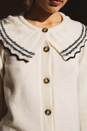 Stephanie ecru cardigan