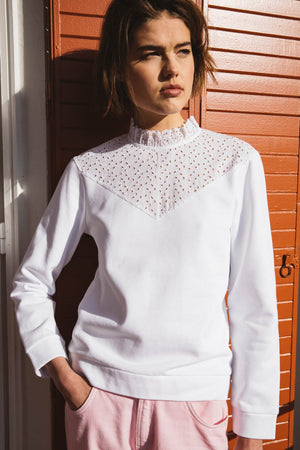 Sweat-shirt Rayan écru