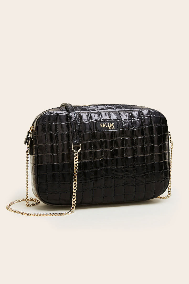 Embossed black Grand Cesar bag