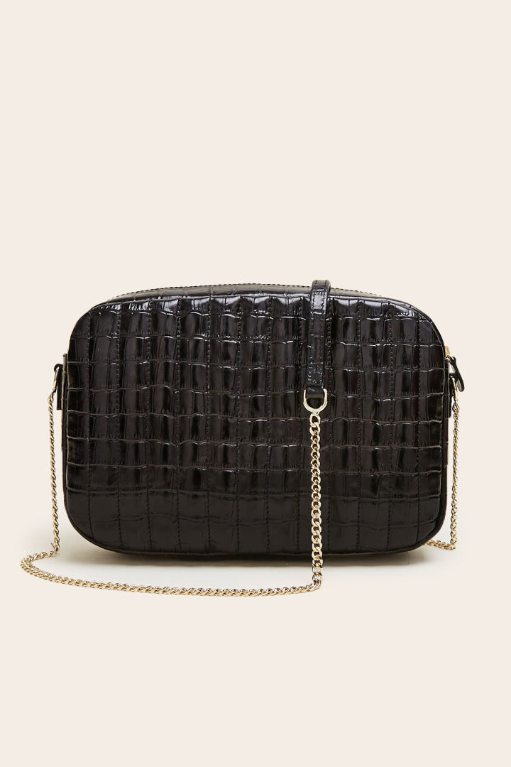 Embossed black Grand Cesar bag