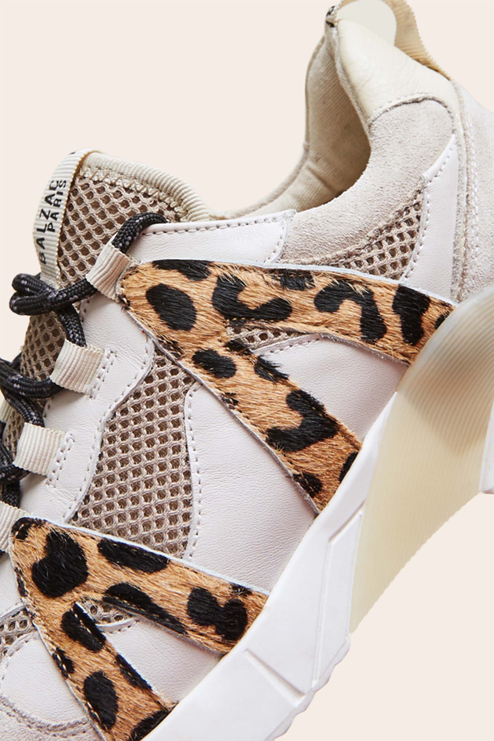 Sand and cheetah Astor sneakers