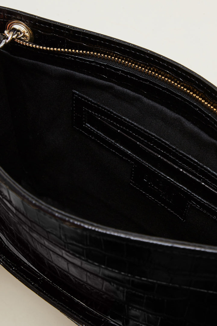 Embossed black rodin bag