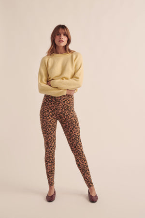 Coffee leopard Calme leggings