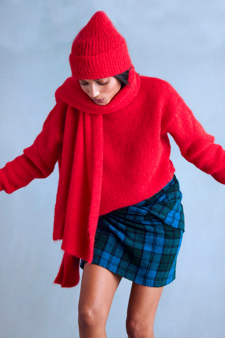 Bright Red Doudou Sweater