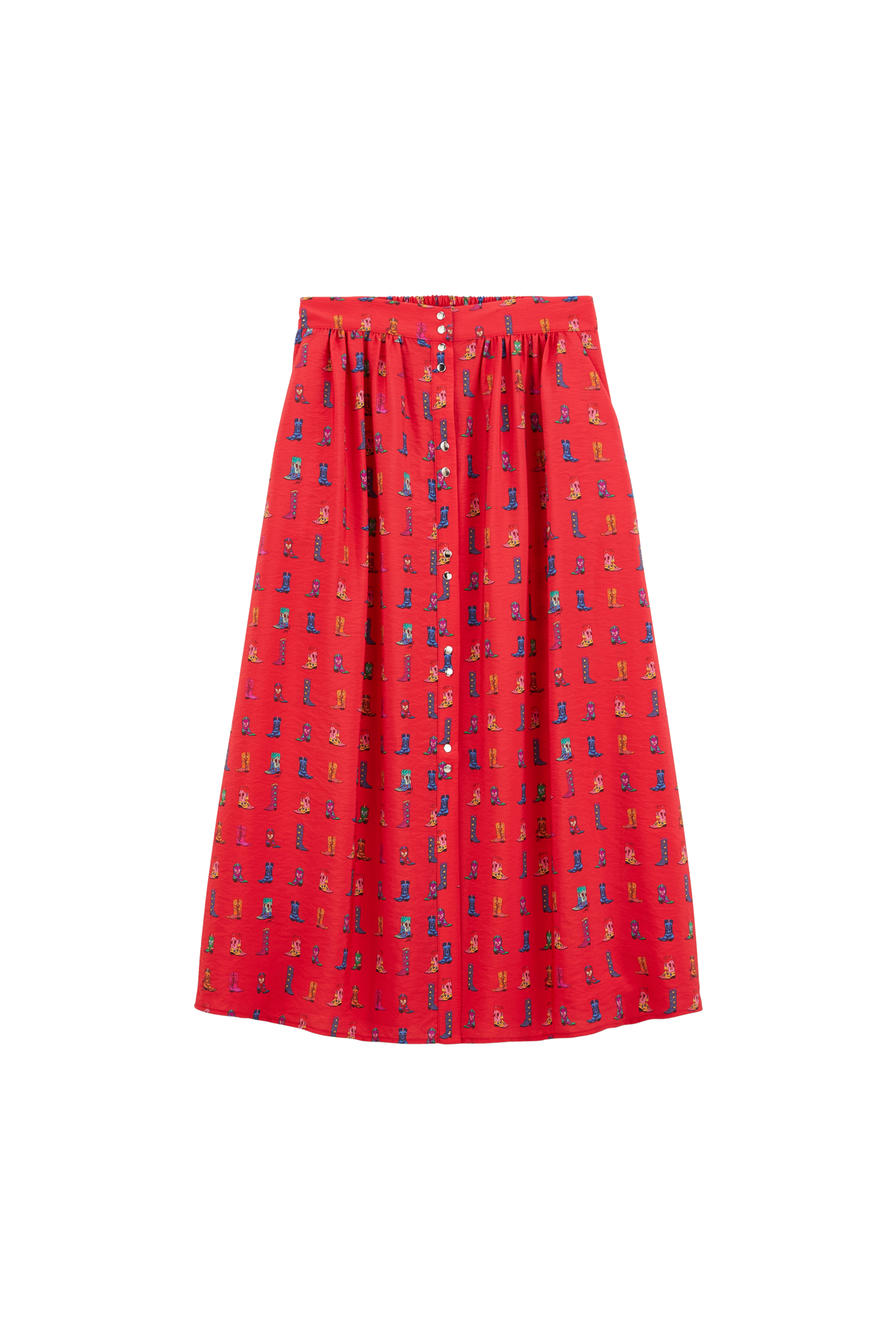 Sally skirt with cowboy print