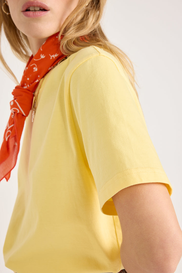 T-shirt Bree giallo