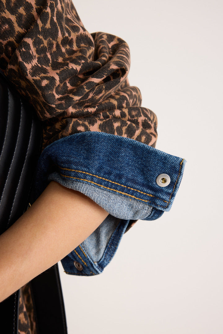 Trench Rosita leopard coffee