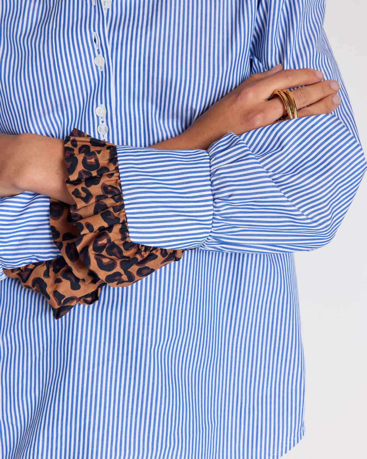 Blouse Source léopard et rayures