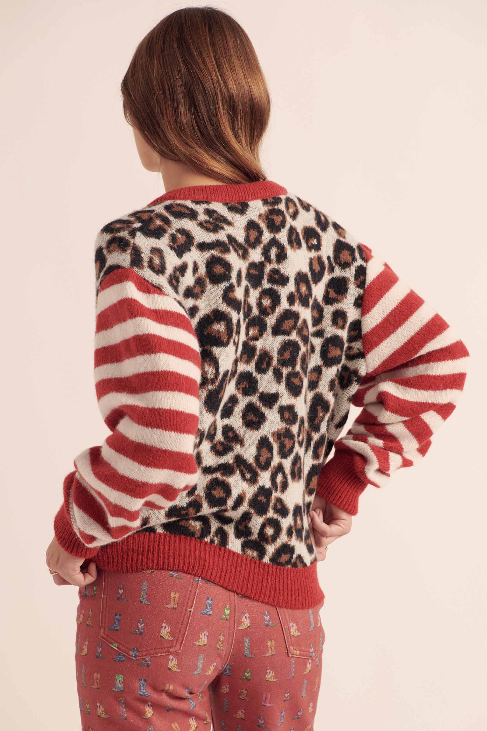 Jeans Robi printed santiags