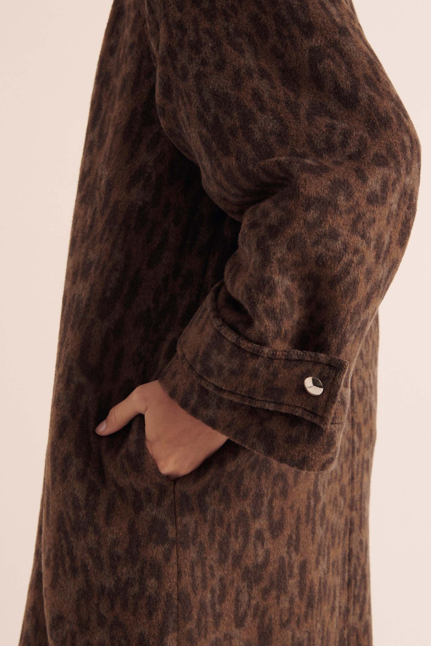 Manteau Gary léopard foncé