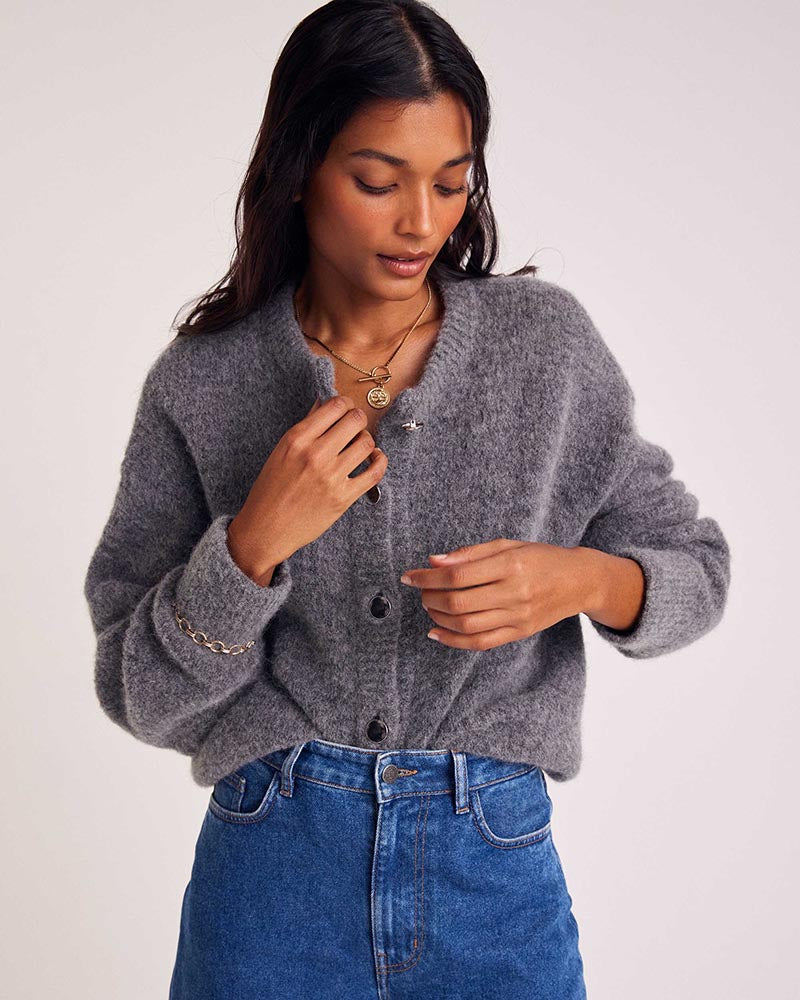 Cardigan Douceur gris clair